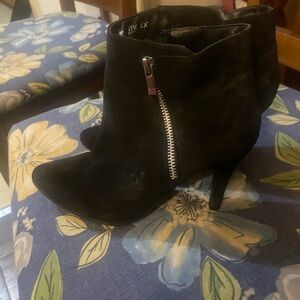 Black Ankle Boots with Zipper